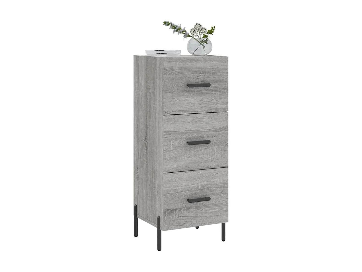 Buffet | Bahut | Meuble de rangement Sonoma gris 34,5x34x90 cm Bois d'ingénierie
