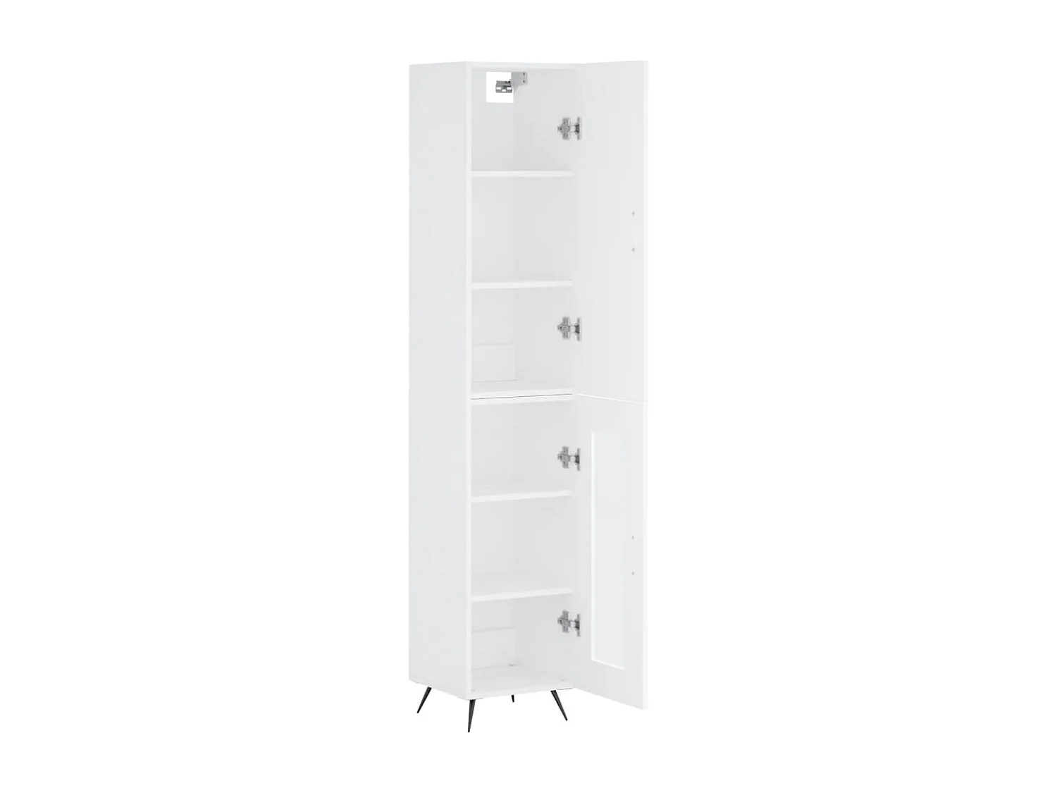 Buffet | Bahut | Meuble de rangement haut Blanc 34,5x34x180 cm Bois d'ingénierie