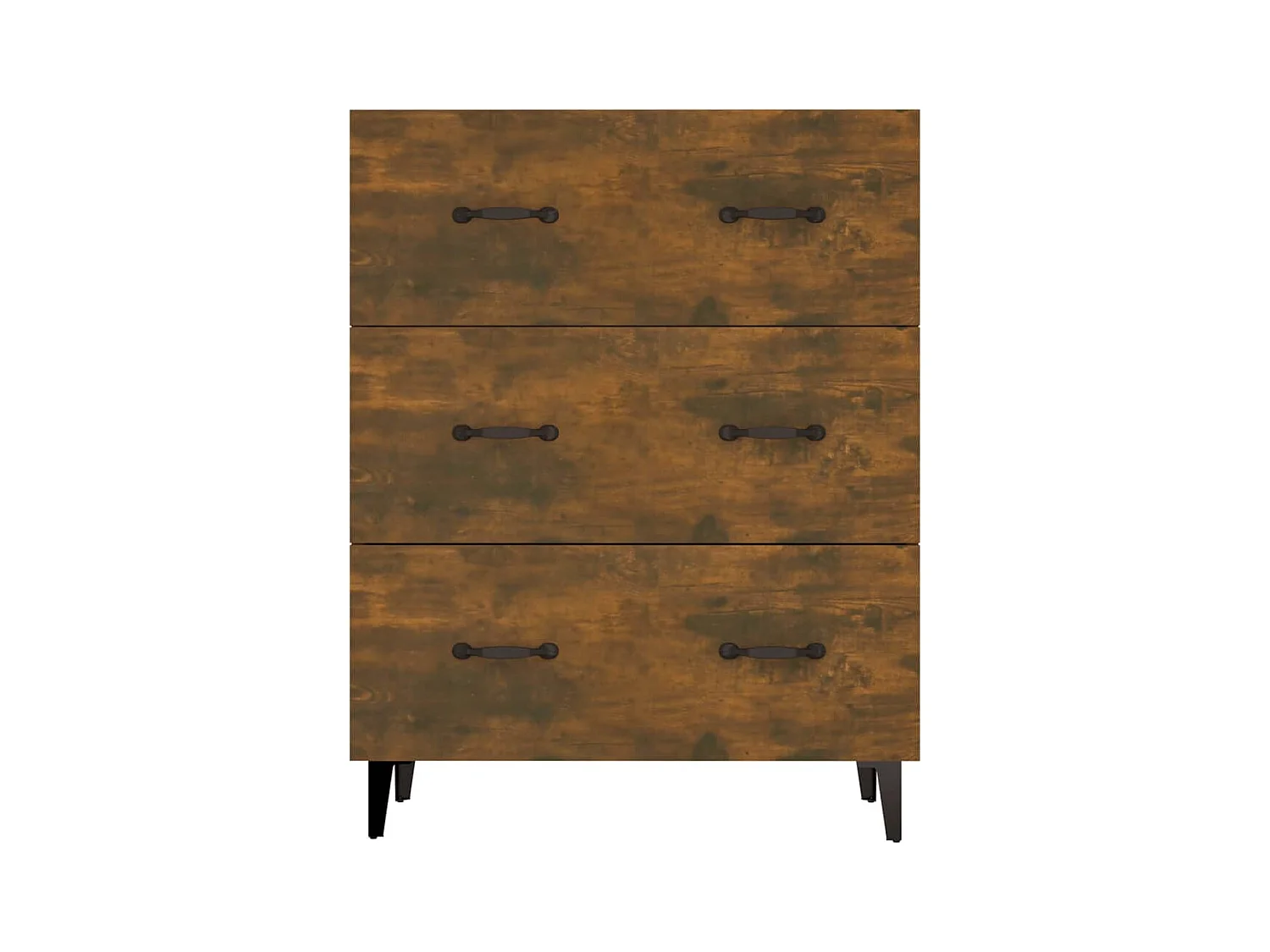 Buffet | Bahut | Meuble de rangement chêne fumé 69,5x34x90 cm bois d'ingénierie