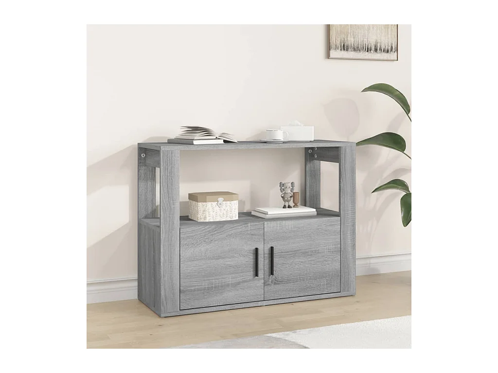 Buffet | Bahut | Meuble de rangement Sonoma gris 80x30x60 cm Bois d'ingénierie