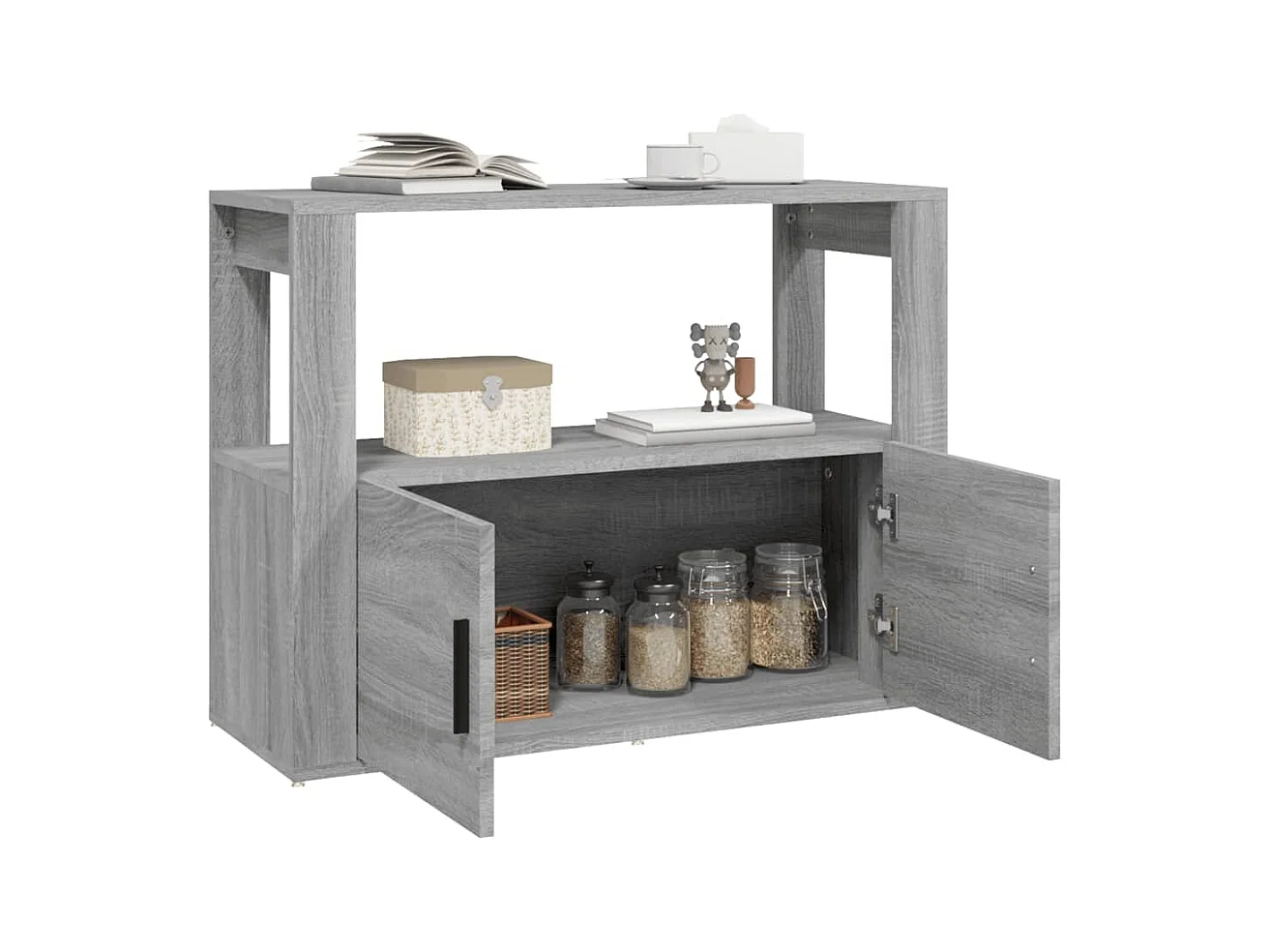 Buffet | Bahut | Meuble de rangement Sonoma gris 80x30x60 cm Bois d'ingénierie