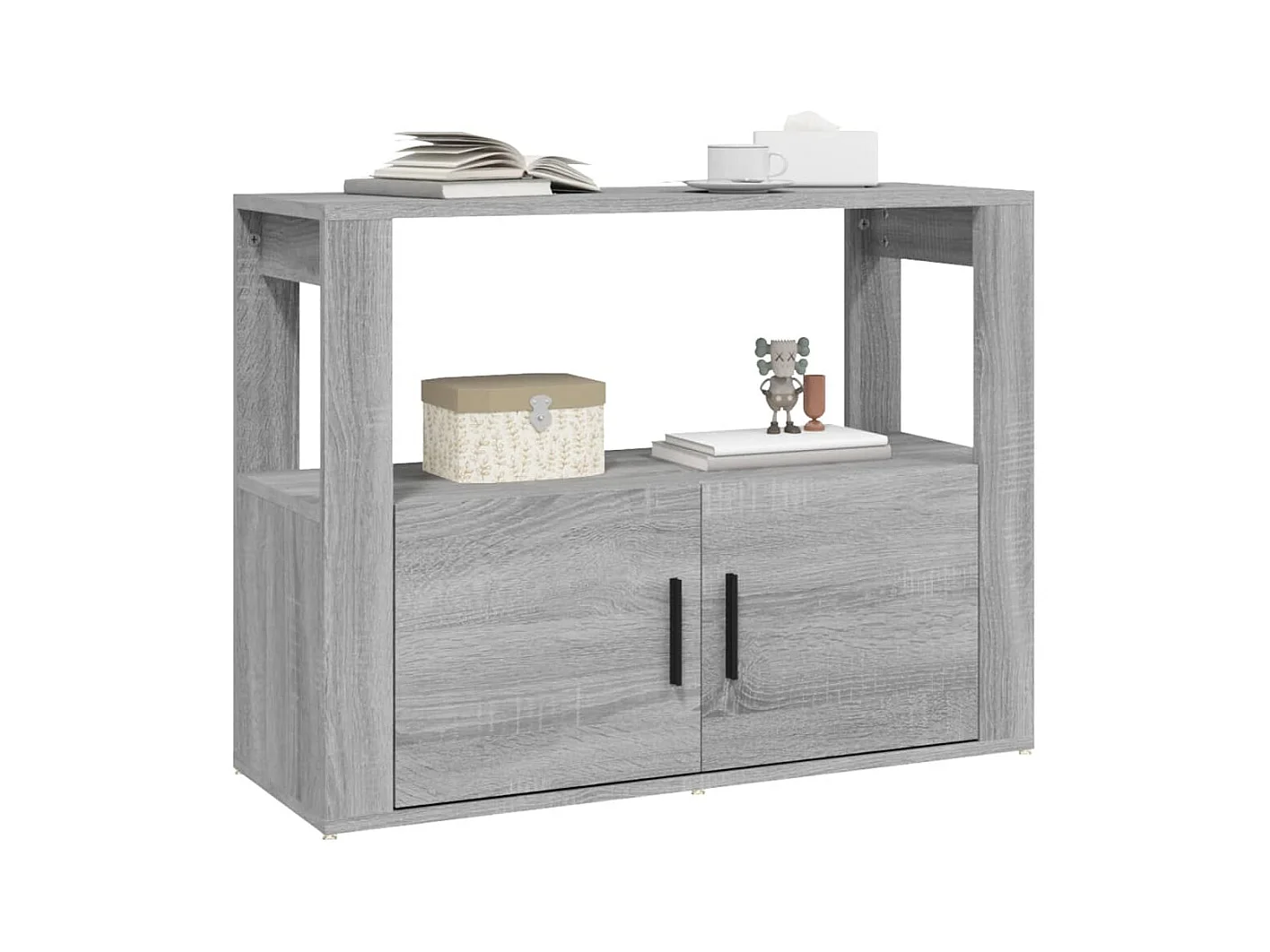Buffet | Bahut | Meuble de rangement Sonoma gris 80x30x60 cm Bois d'ingénierie