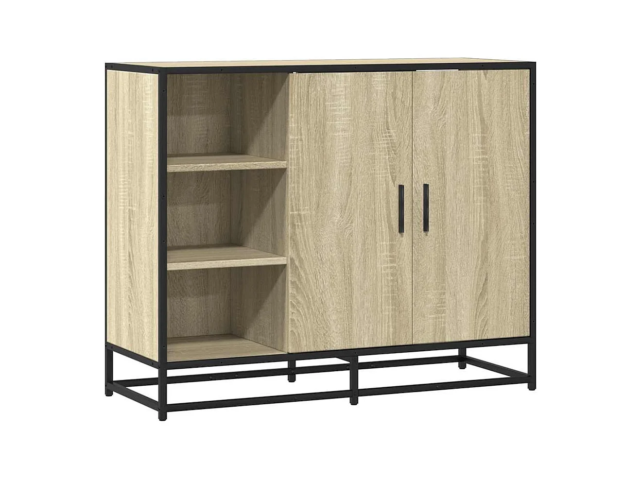 Buffet | Bahut | Meuble de rangement chêne sonoma 92x35x76 cm bois d'ingénierie