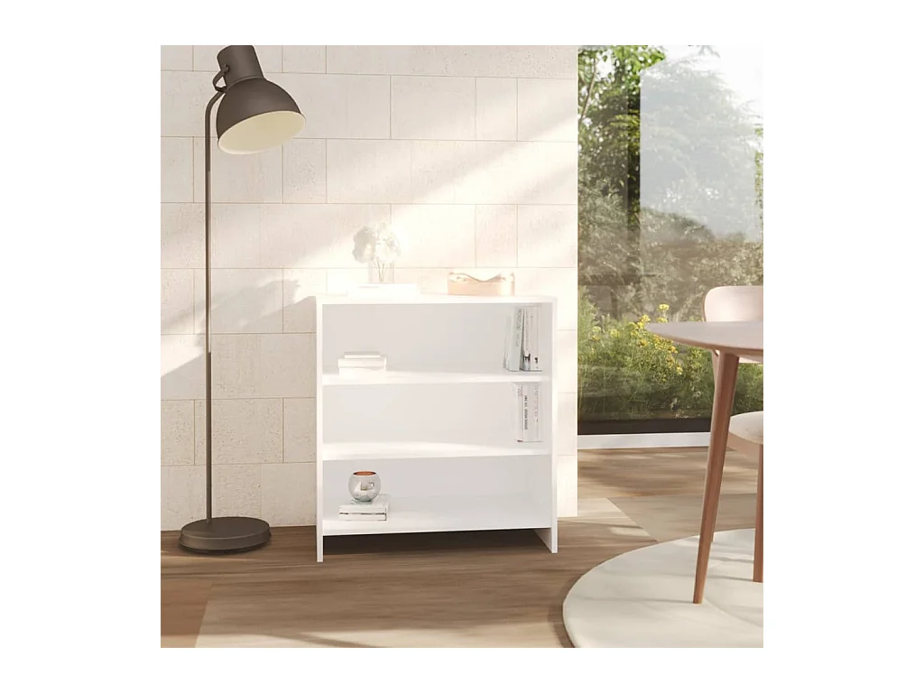 Buffet | Bahut | Meuble de rangement Blanc 70x40,5x75 cm Bois d'ingénierie