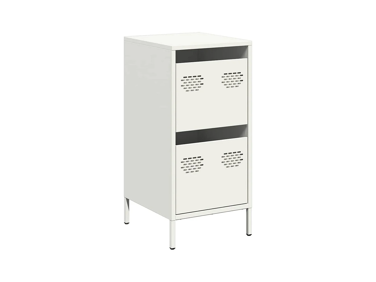 Buffet | Commode à tiroir | Meuble de rangement blanc 35x39x73,5 cm acier laminé à froid