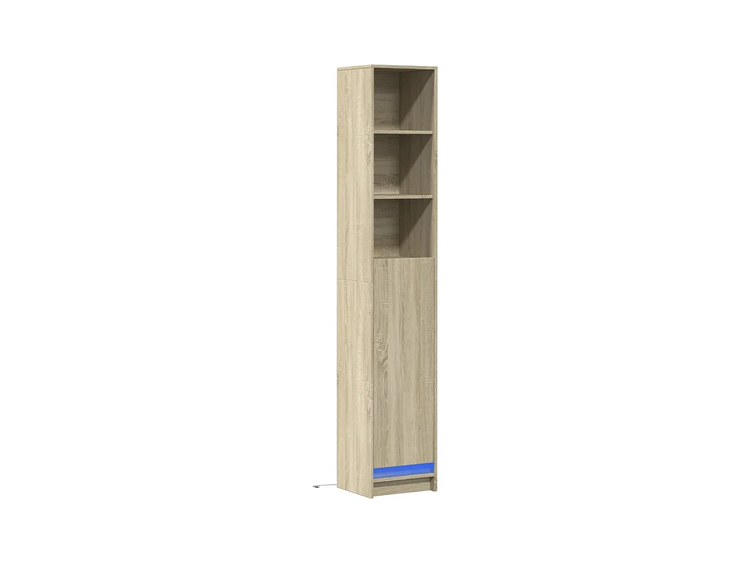 Buffet | Bahut | Meuble de rangement avec LED chêne sonoma 36x32,5x200 cm bois d'ingénierie