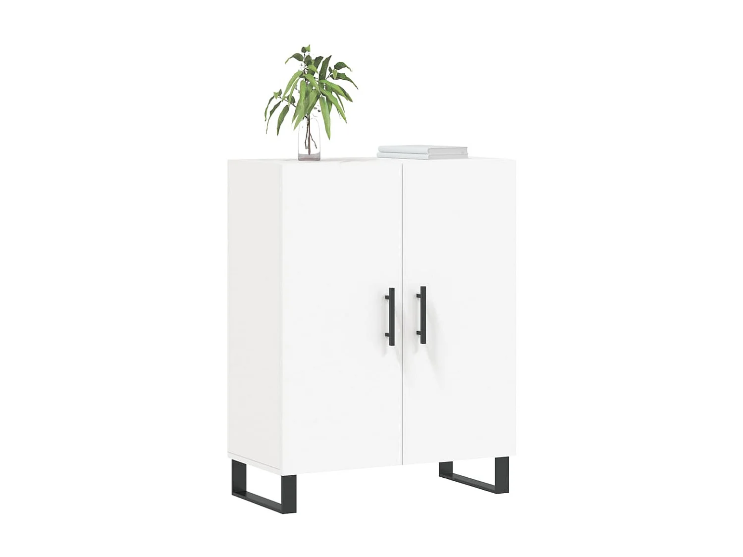 Buffet | Bahut | Meuble de rangement blanc 69,5x34x90 cm bois d'ingénierie