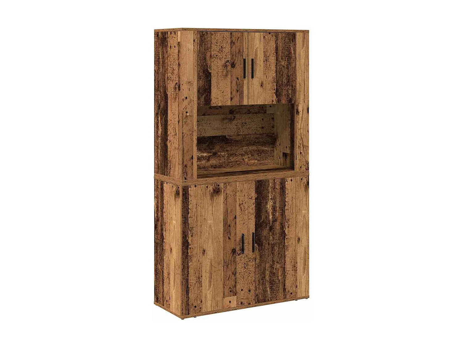 Highboard | Credenza| Armadio alto Legno Vecchio 80x33x150 cm Legno Ingegnerizzato