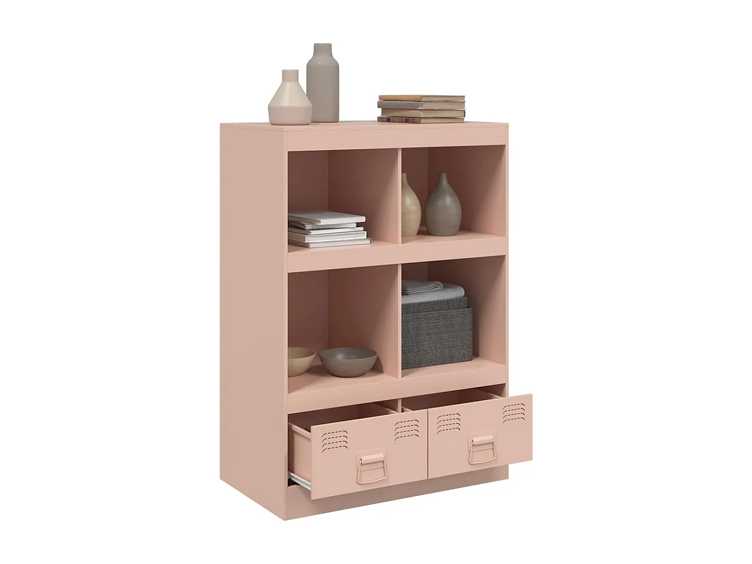 Credenza | Buffet | Armadio Rosa 67x39x95 cm in Acciaio