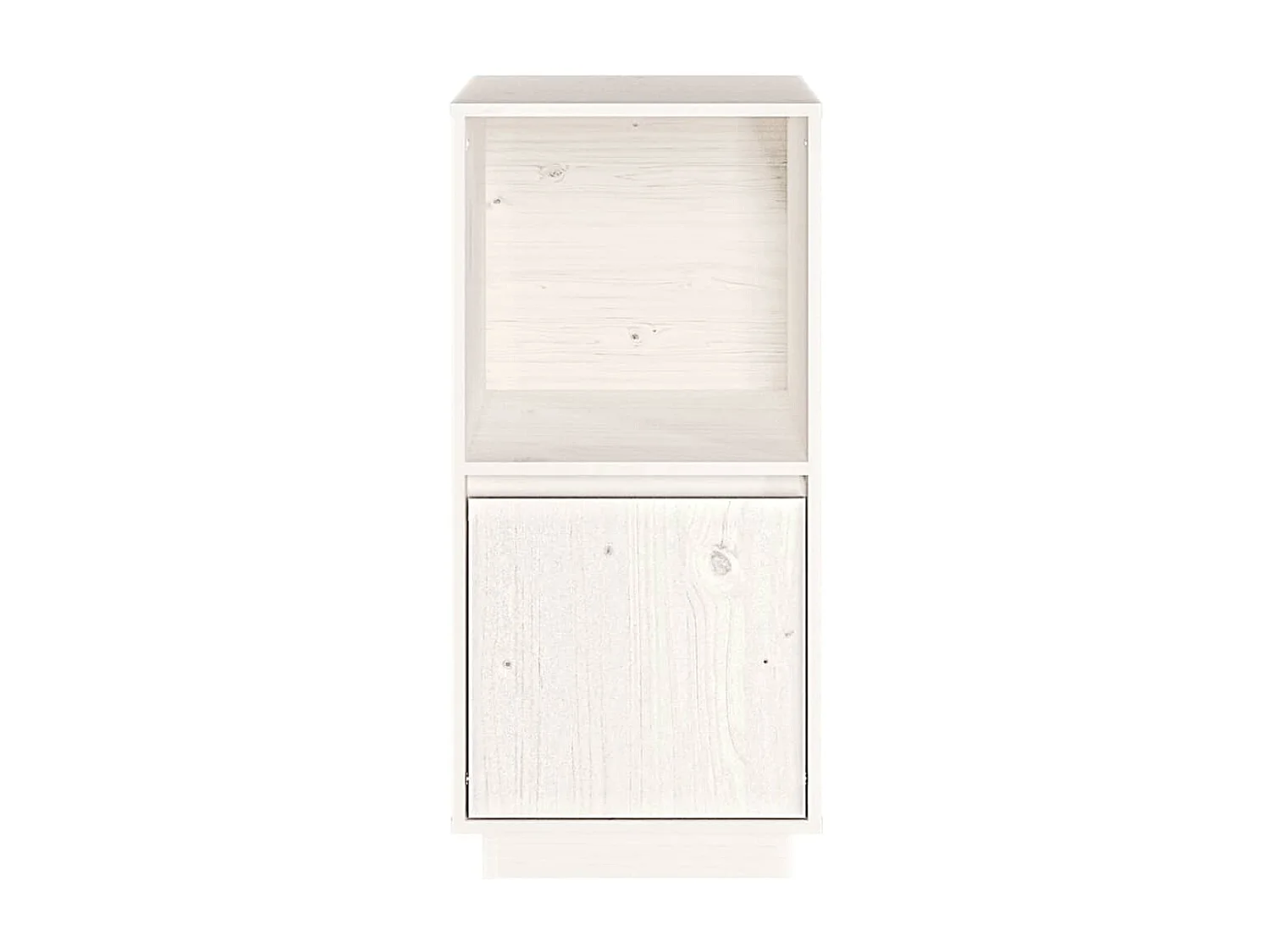 Credenza | Buffet | Armadio Bianca 38x35x80 cm in Legno Massello di Pino