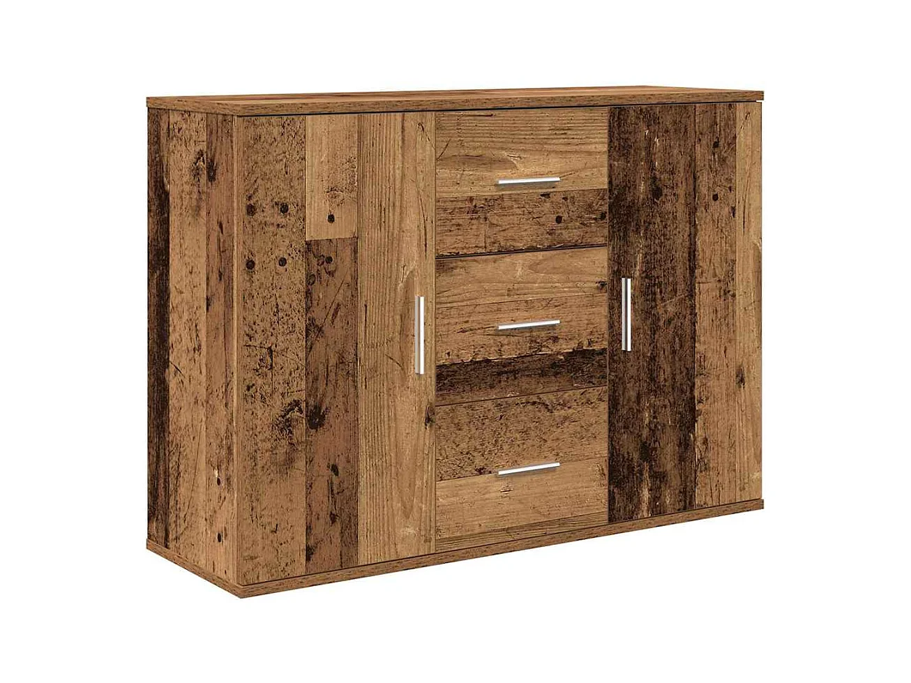 Buffet | Bahut | Meuble de rangement vieux bois 90x29,5x65 cm bois d'ingénierie