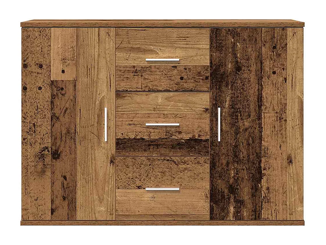 Credenza | Buffet | Armadio Legno Antico 90x29,5x65 cm in Legno Multistrato