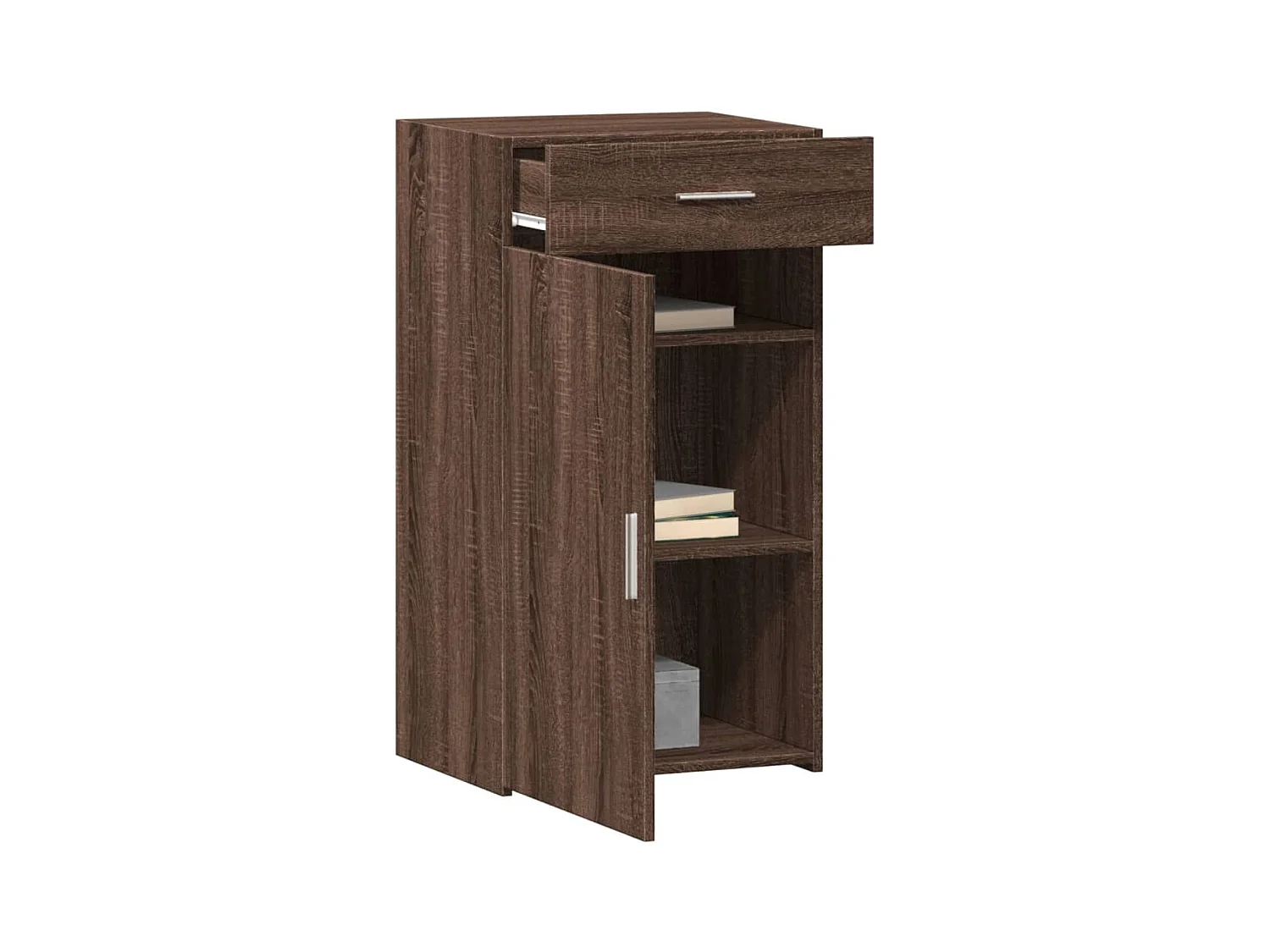 Credenza | Buffet | Armadio Rovere Marrone 50x42,5x93 cm in Legno Multistrato