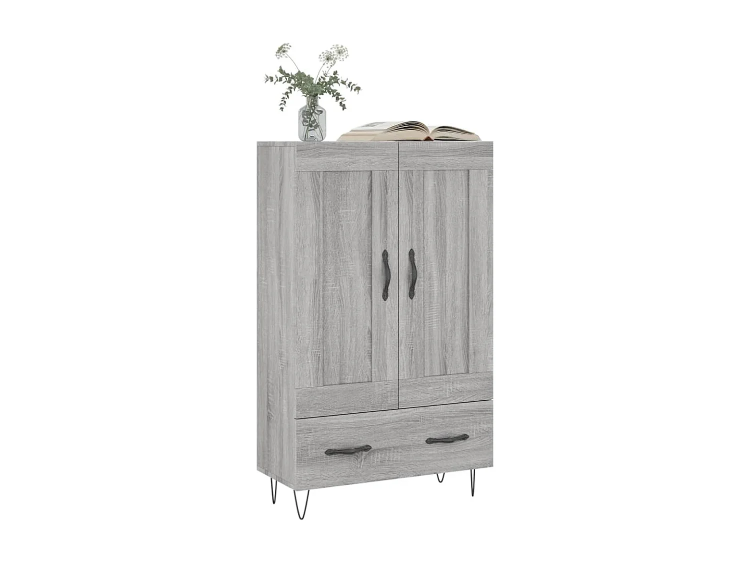 Buffet | Bahut | Meuble de rangement haut sonoma gris 69,5x31x115 cm bois d'ingénierie