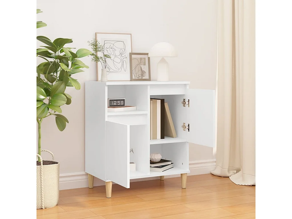 Buffet | Bahut | Meuble de rangement Blanc 60x35x70 cm Bois d'ingénierie