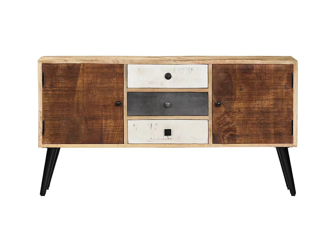 Buffet | Commode à tiroir | Meuble de rangement 118x30x62 cm Bois de manguier massif