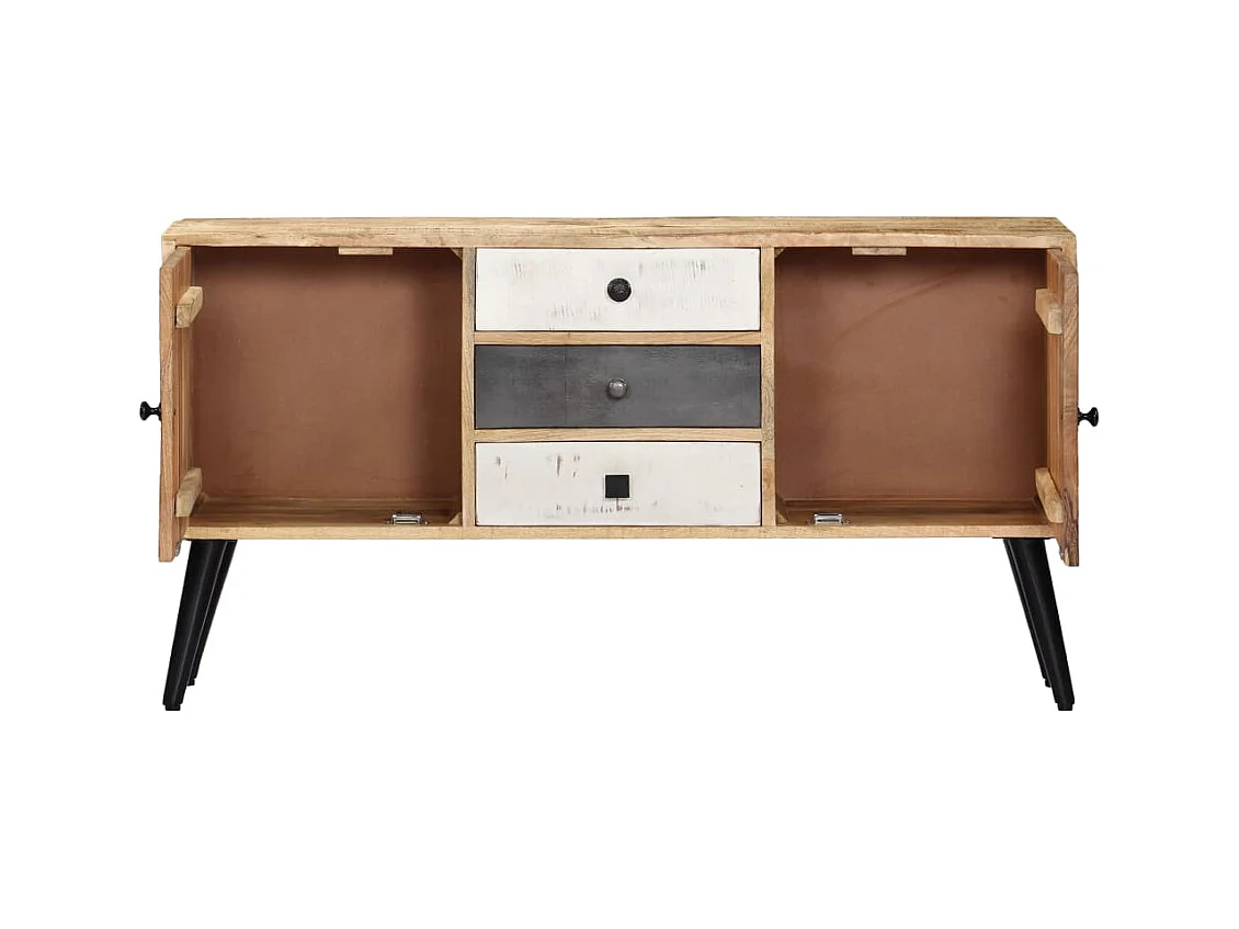 Buffet | Commode à tiroir | Meuble de rangement 118x30x62 cm Bois de manguier massif