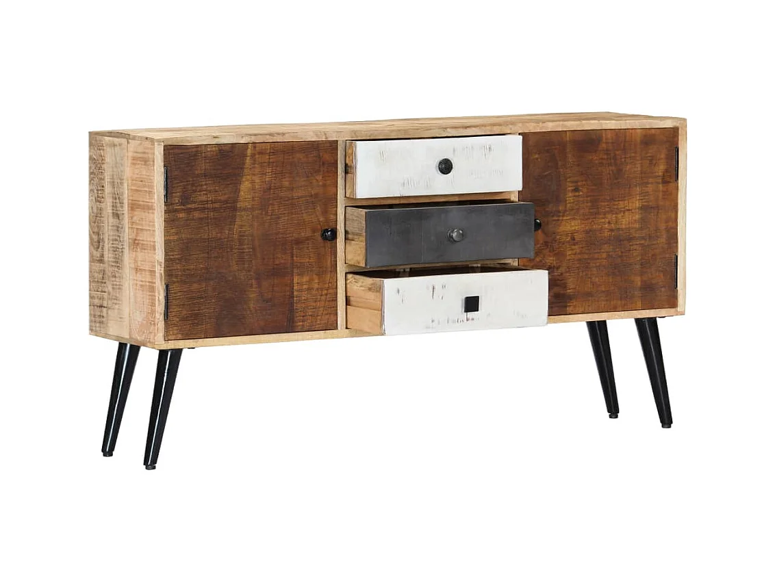 Buffet | Commode à tiroir | Meuble de rangement 118x30x62 cm Bois de manguier massif