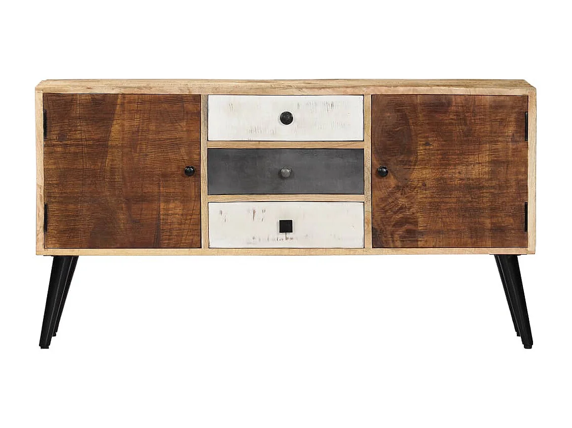 Buffet | Commode à tiroir | Meuble de rangement 118x30x62 cm Bois de manguier massif