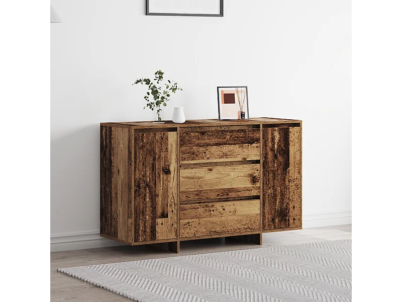 Buffet | Bahut | Meuble de rangement en bois vieilli 120x41x75 cm en bois d'ingénierie