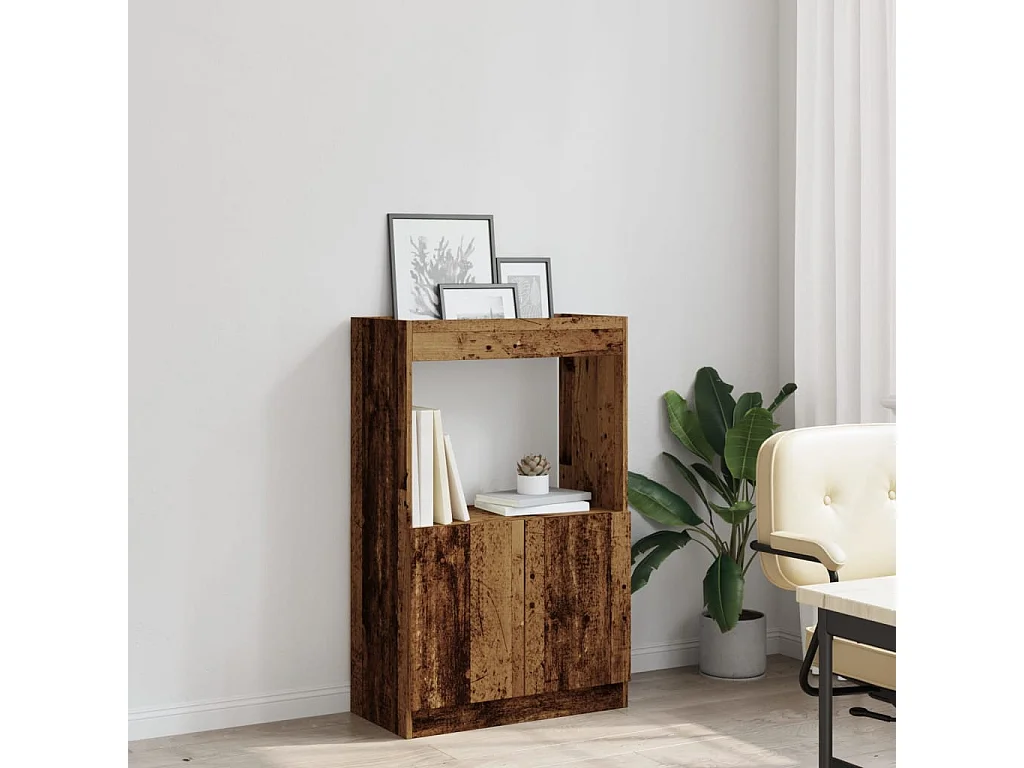 Credenza | Buffet | Armadio Legno Antico 63x33x100 cm in Truciolato