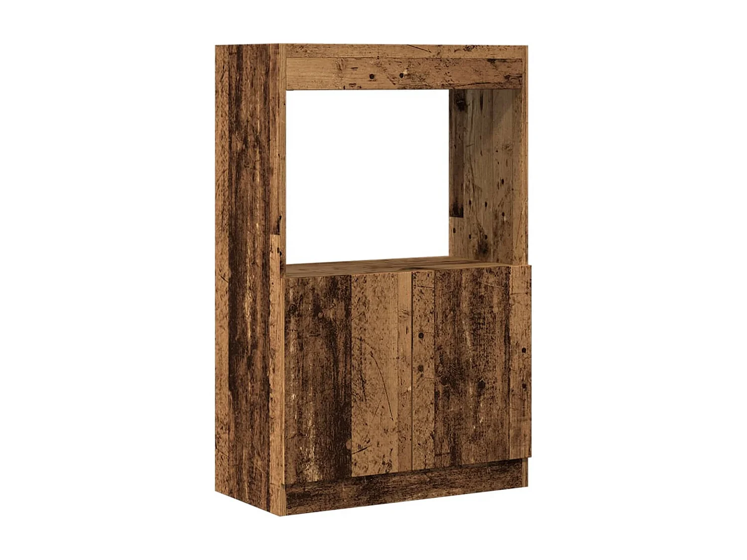 Buffet | Bahut | Meuble de rangement haut vieux bois 63x33x100 cm bois d'ingénierie