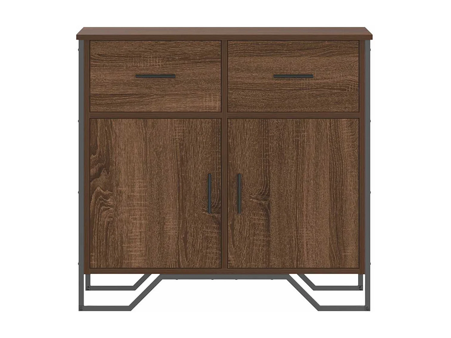 Buffet | Bahut | Meuble de rangement chêne marron 79,5x35,5x74,5 cm bois d'ingénierie