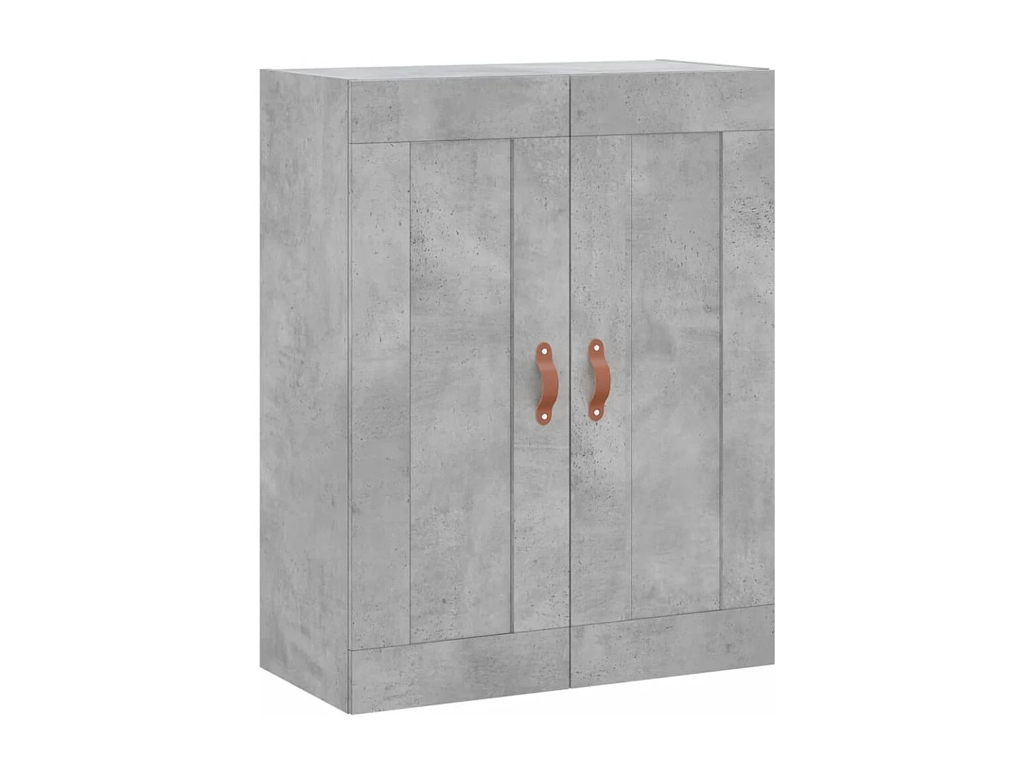 Buffet | Bahut | Meuble de rangement haut Gris béton 69,5x34x180 cm Bois d'ingénierie