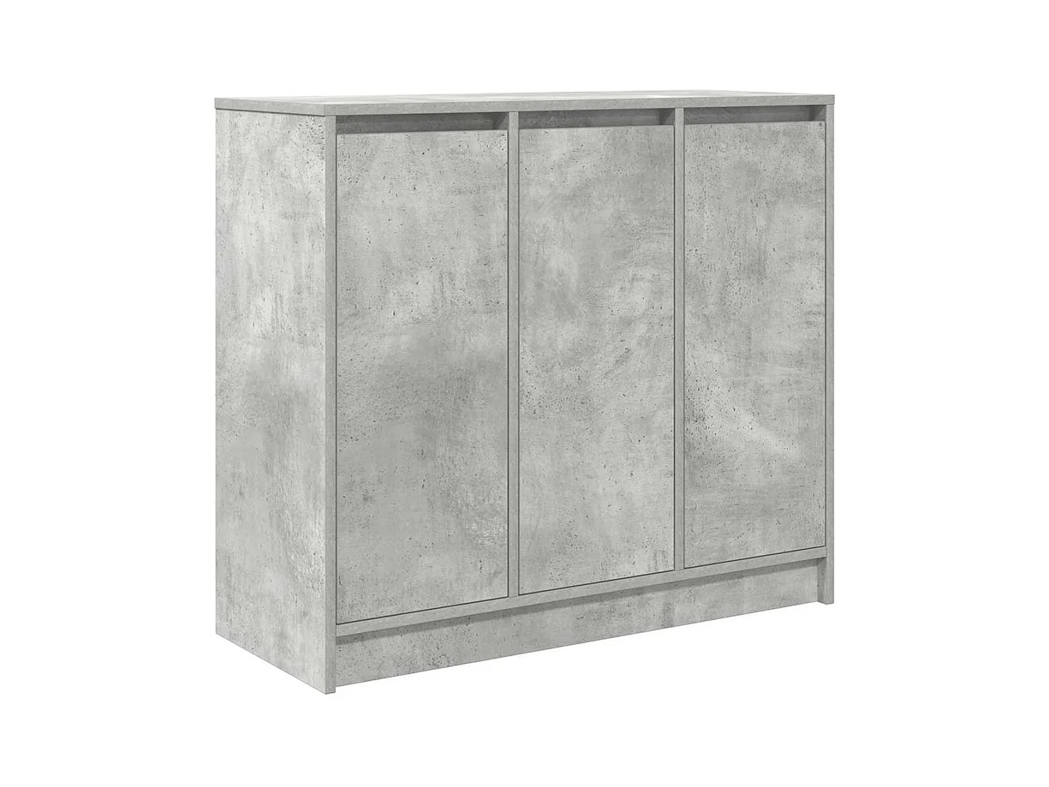 Buffet | Bahut | Meuble de rangement gris béton 85x34x76 cm bois d'ingénierie