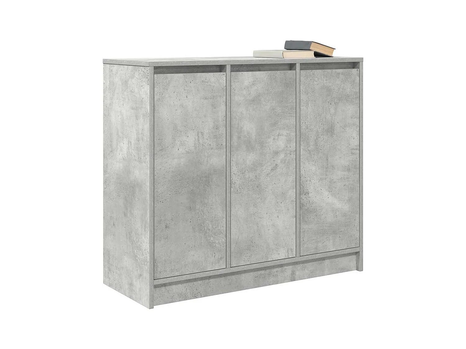 Buffet | Bahut | Meuble de rangement gris béton 85x34x76 cm bois d'ingénierie