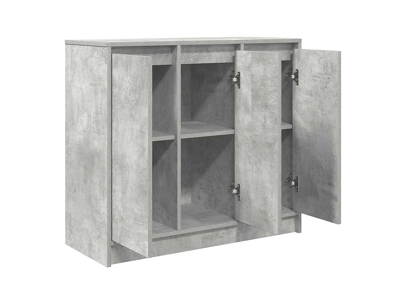 Buffet | Bahut | Meuble de rangement gris béton 85x34x76 cm bois d'ingénierie