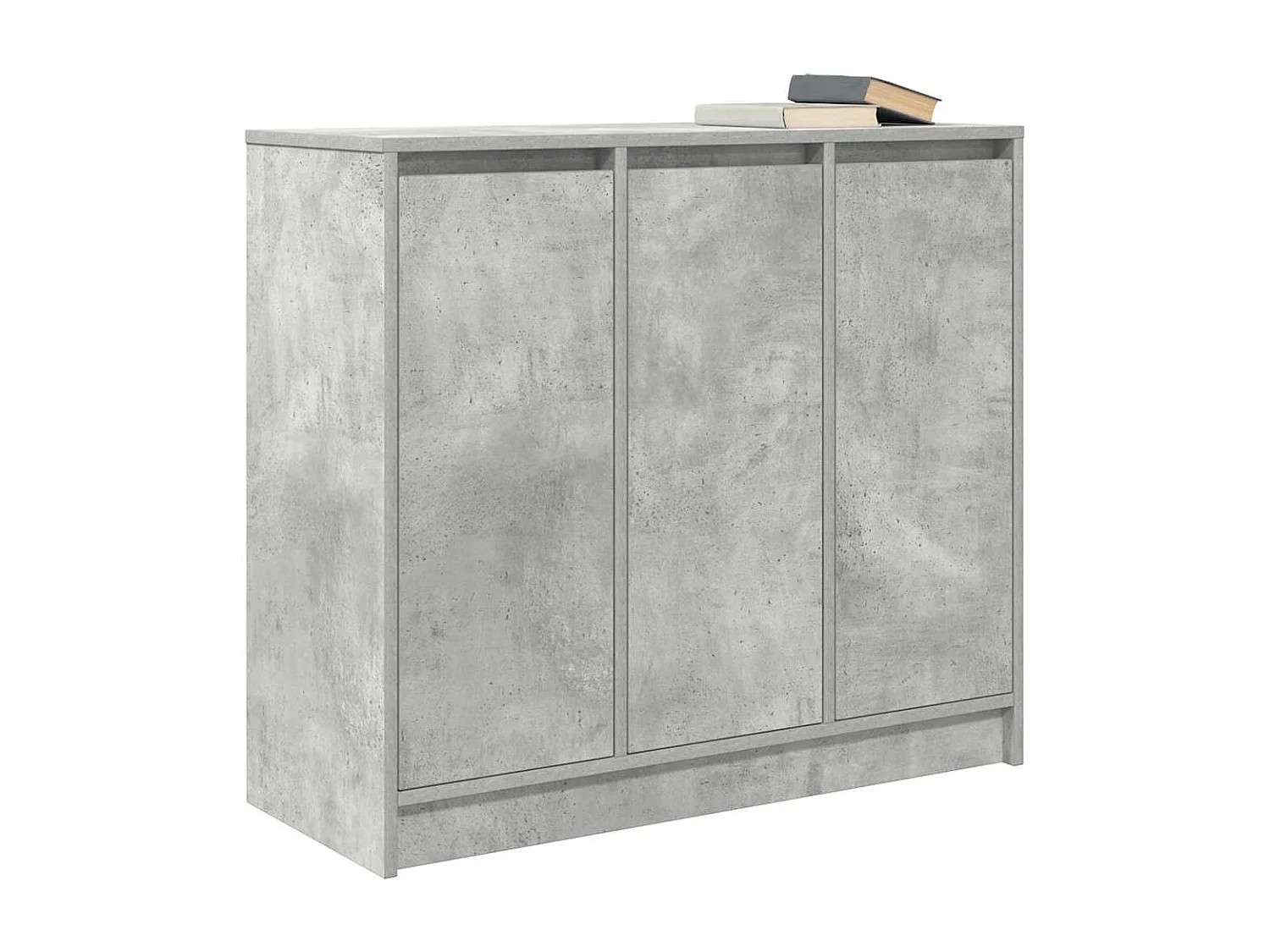 Buffet | Bahut | Meuble de rangement gris béton 85x34x76 cm bois d'ingénierie