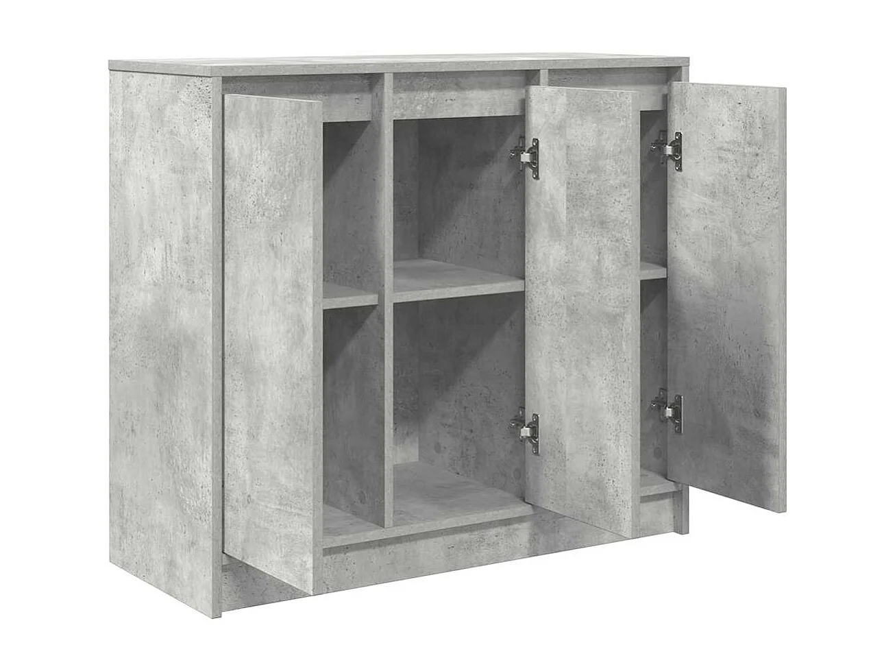 Buffet | Bahut | Meuble de rangement gris béton 85x34x76 cm bois d'ingénierie
