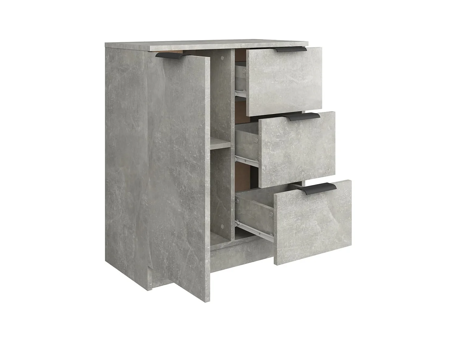 Buffet | Bahut | Meuble de rangement Gris béton 60x30x70 cm Bois d'ingénierie