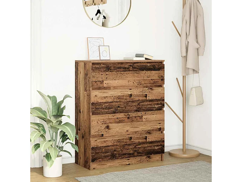Buffet | Bahut | Meuble de rangement vieux bois 80x35x99 cm bois d'ingénierie