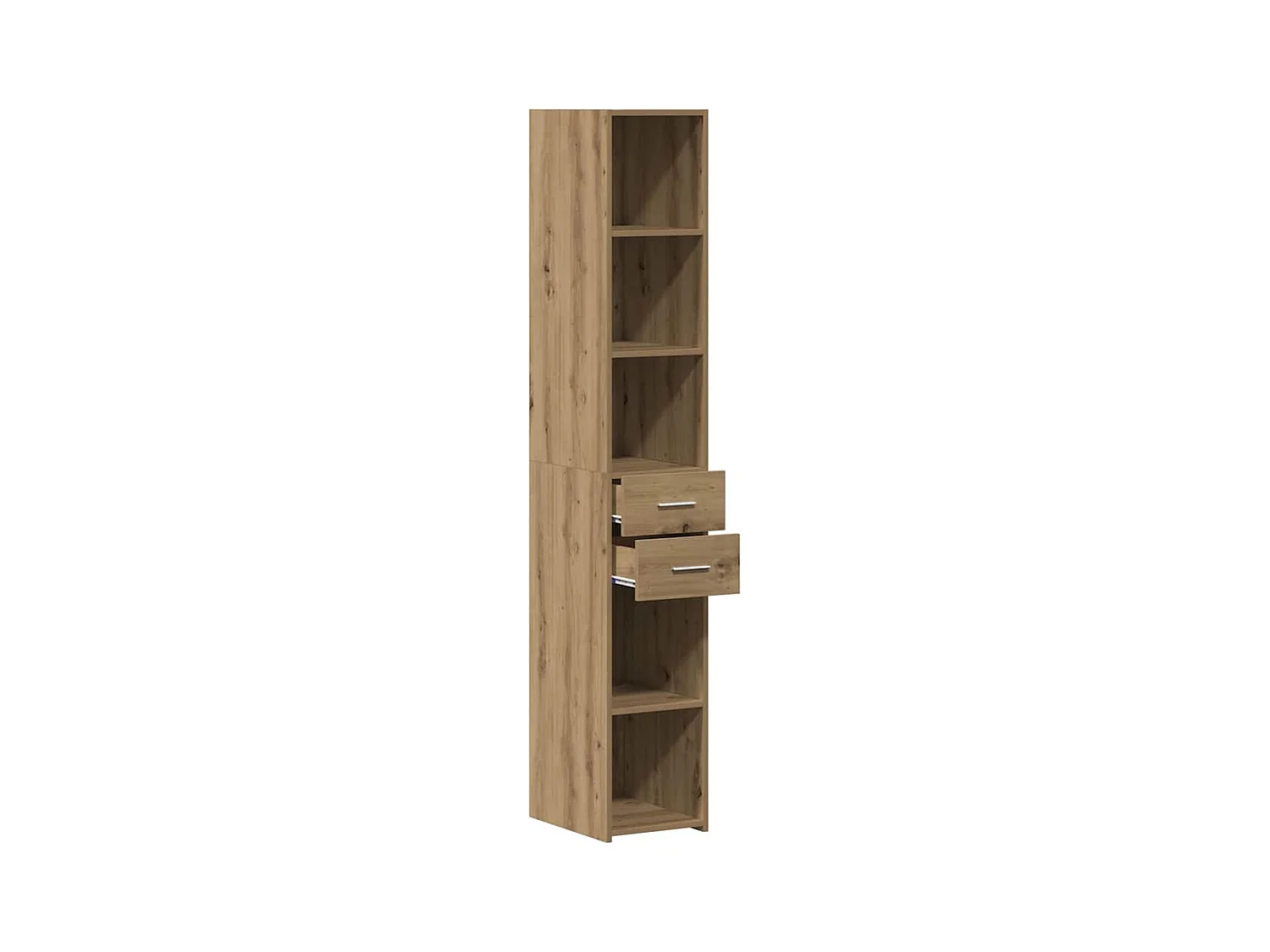 Buffet | Bahut | Meuble de rangement Haut Artisan Chêne 30x42,5x185 cm Bois aggloméré