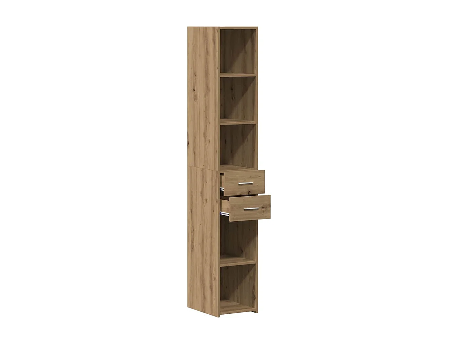 Buffet | Bahut | Meuble de rangement Haut Artisan Chêne 30x42,5x185 cm Bois aggloméré