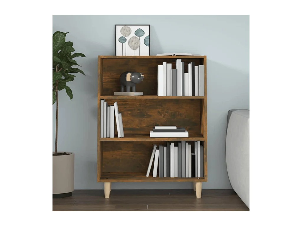 Buffet | Bahut | Meuble de rangement Chêne fumé 69,5x32,5x90 cm Bois d'ingénierie