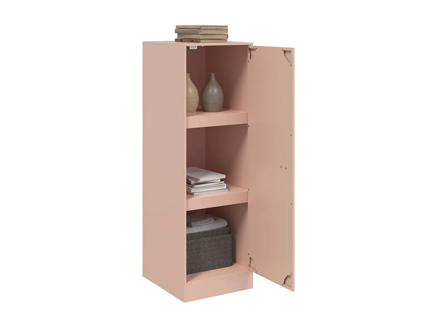 Buffet | Bahut | Meuble de rangement rose 34,5x39x107 cm acier
