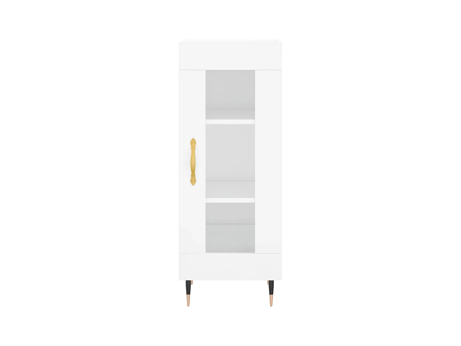 Buffet | Bahut | Meuble de rangement Blanc brillant 34,5x34x90 cm Bois d'ingénierie