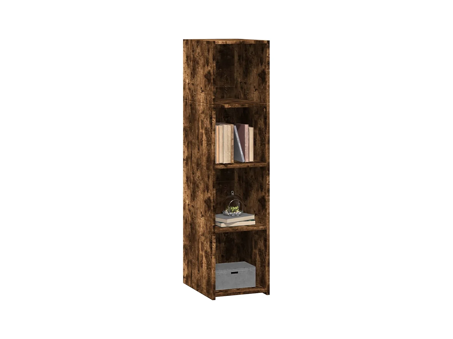 Buffet | Bahut | Meuble de rangement chêne fumé 30x41x124 cm bois d'ingénierie