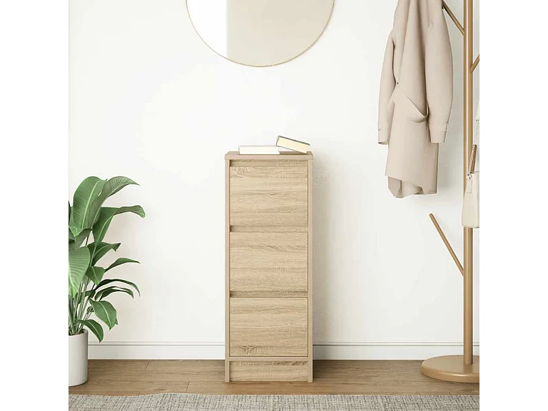 Credenza | Buffet | Armadio Rovere Sonoma 29,5x34x76 cm in Legno Multistrato