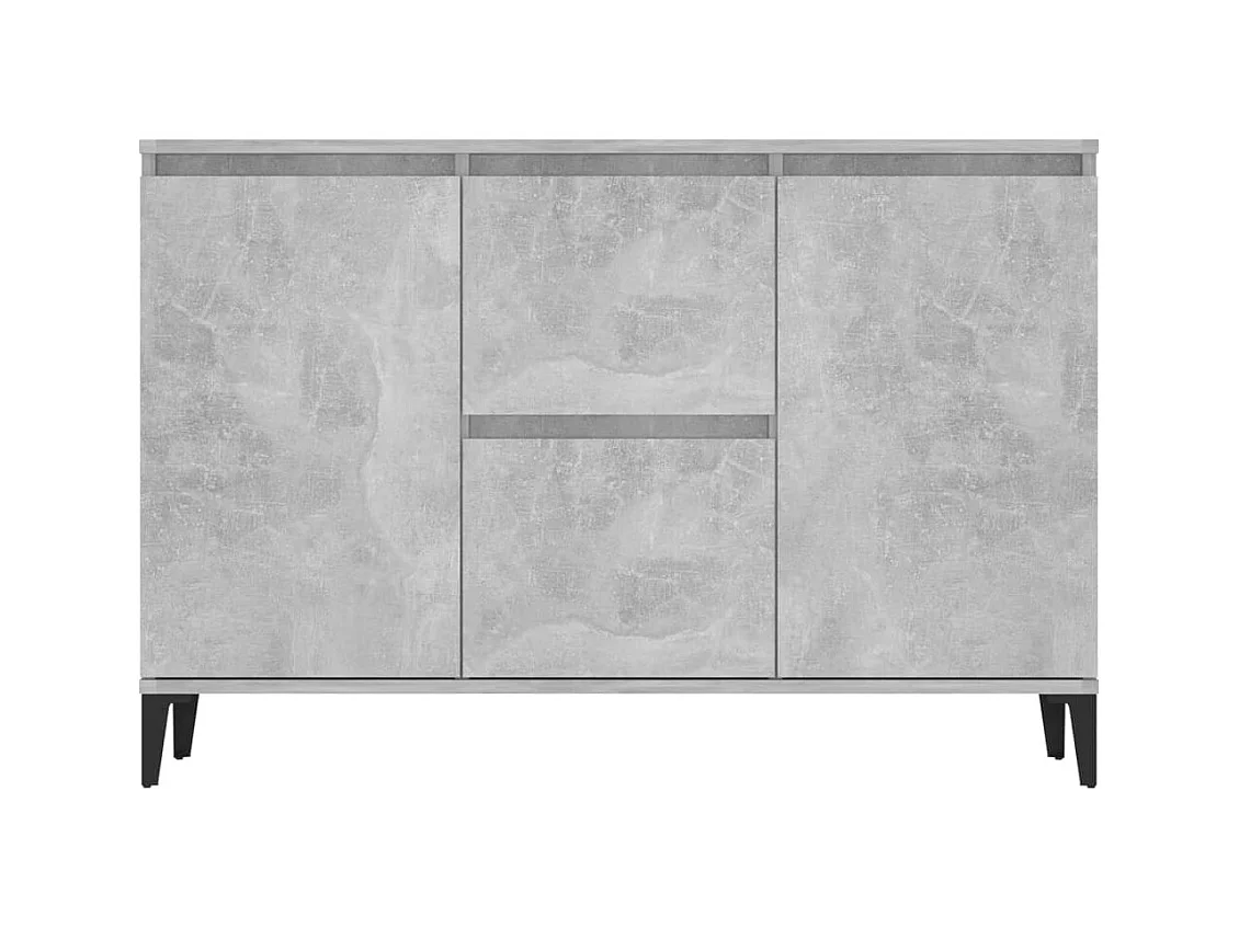 Buffet | Bahut | Meuble de rangement gris béton 104x35x70 cm bois d'ingénierie