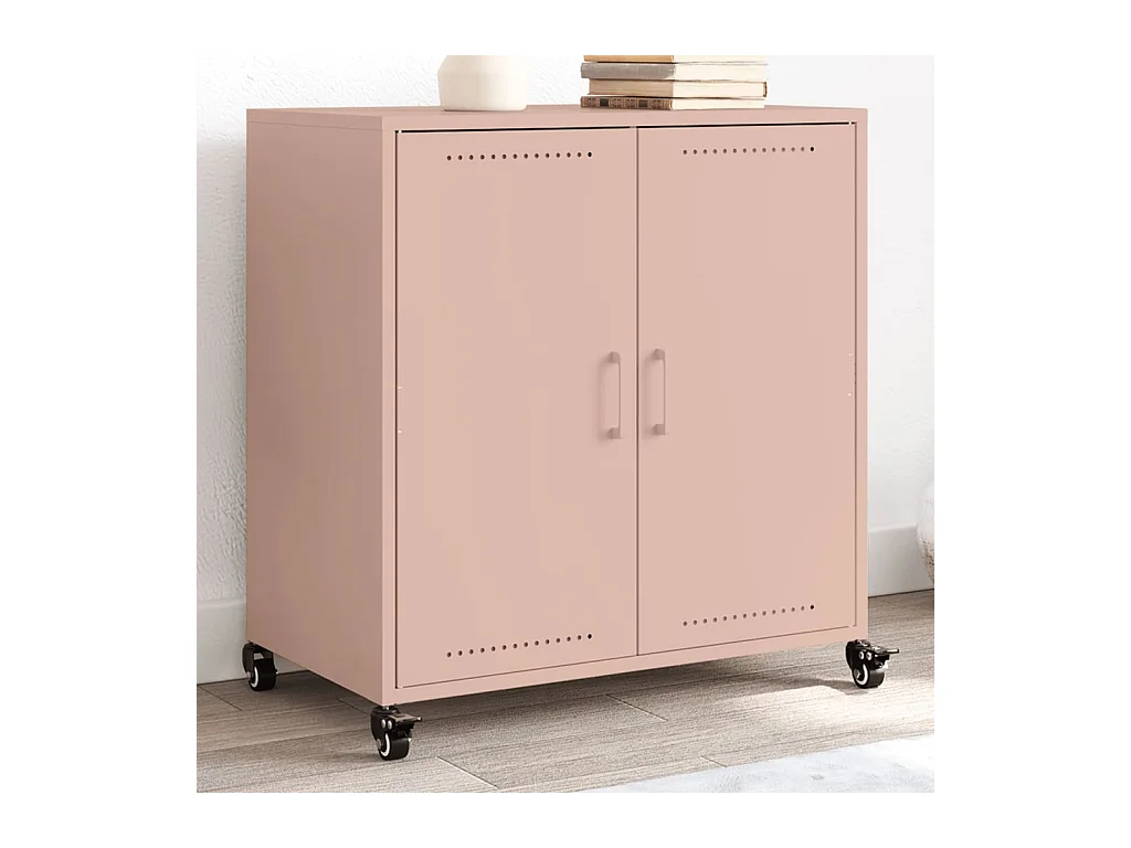 Credenza | Buffet | Armadio Rosa 68x39x72 cm in Acciaio