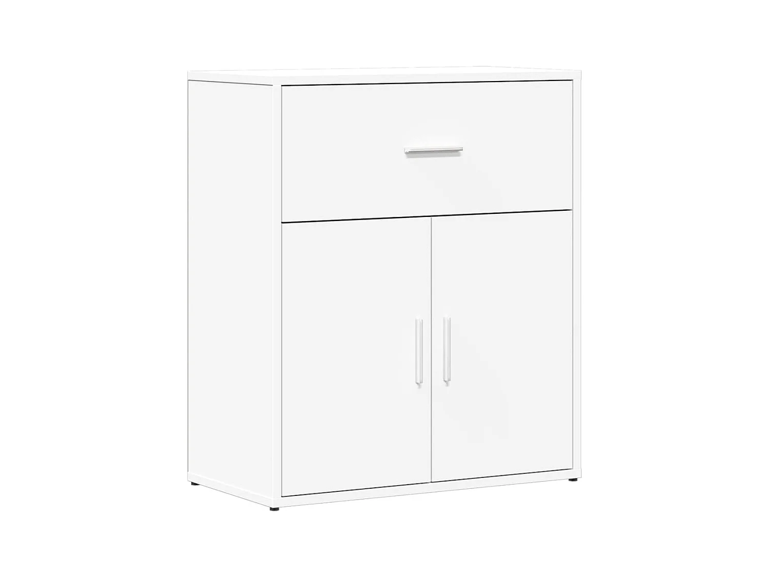 Credenze | Buffet | Armadi 2 pz Bianche 60x31x70 cm in Legno Multistrato