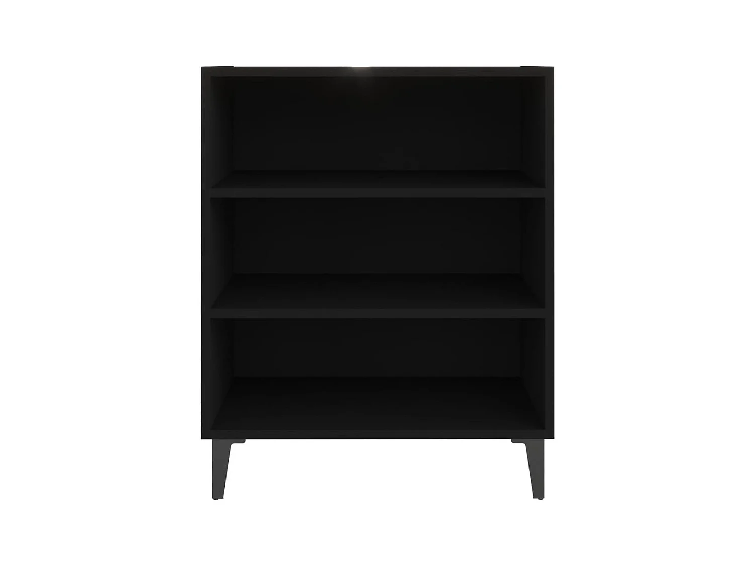 Buffet | Bahut | Meuble de rangement noir 57x35x70 cm bois d’ingénierie