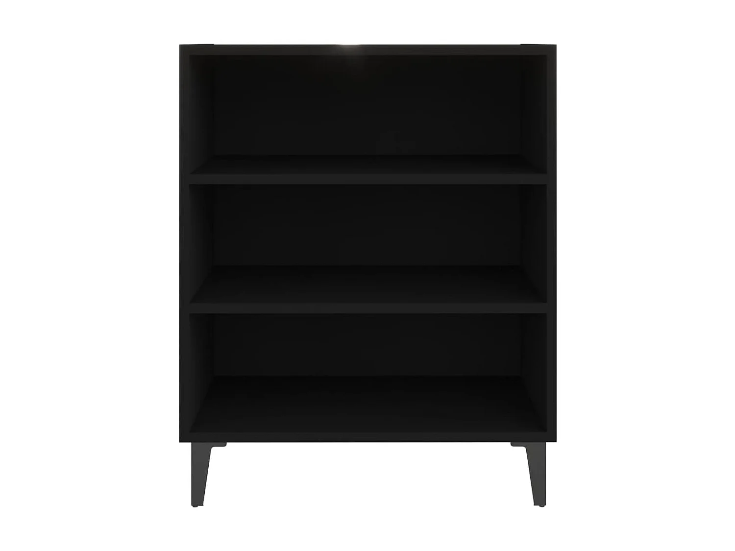 Buffet | Bahut | Meuble de rangement noir 57x35x70 cm bois d’ingénierie
