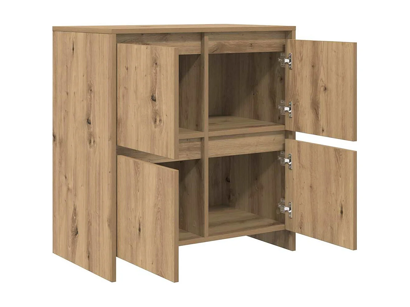 Buffet | Bahut | Meuble de rangement chêne artisanal 70 x 41 x 75 cm Bois d'ingénierie