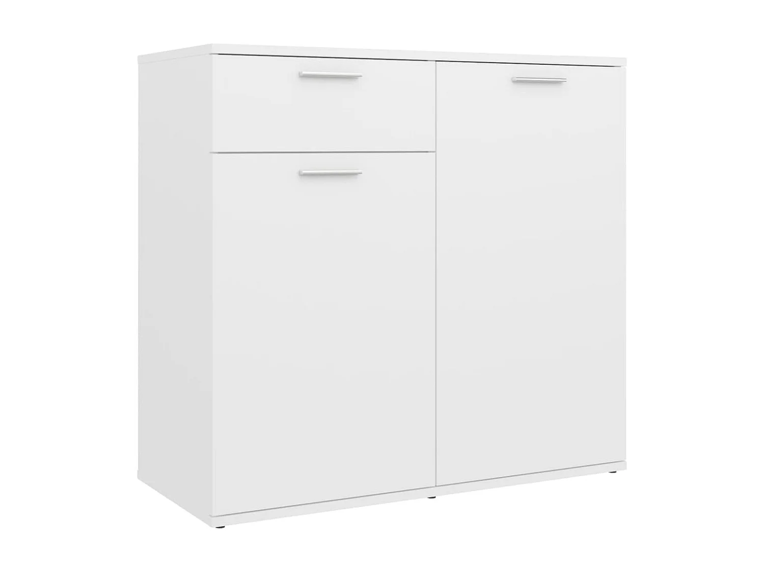 Buffet | Commode à tiroir | Meuble de rangement blanc 80x36x75 cm bois d'ingénierie