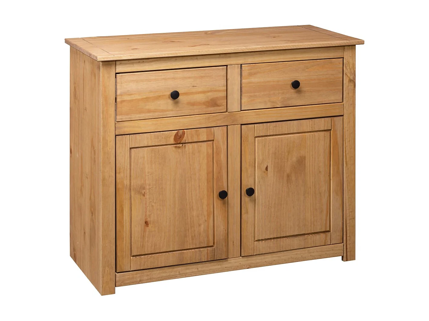 Buffet | Commode à tiroir | Meuble de rangement 93x40x80 cm Pin solide Assortiment Panama